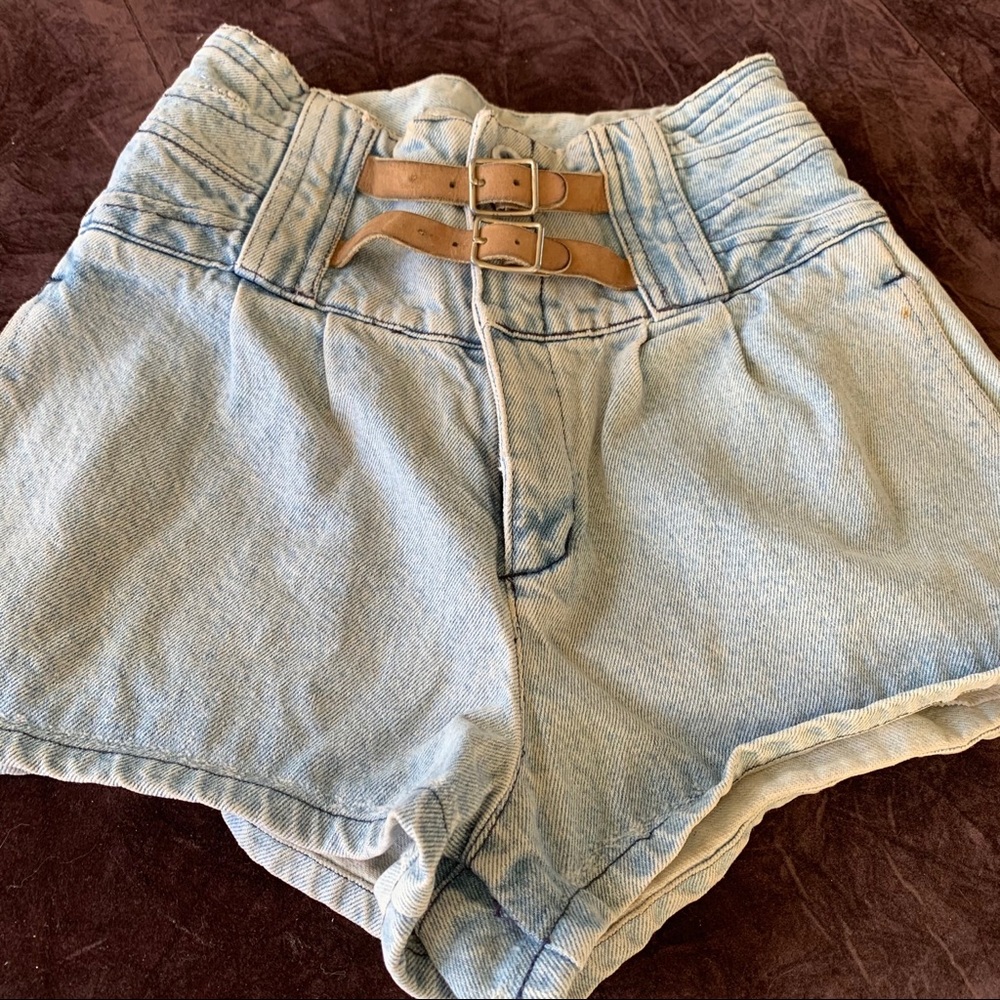 VINTAGE 1986 ONE OF A KIND!! UNIQUE high waisted short shorts